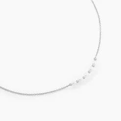 Collier Felisia Argent Blanc Perle De Culture