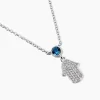 Collier Fidelma Argent Blanc Spinelle Oxyde De Zirconium
