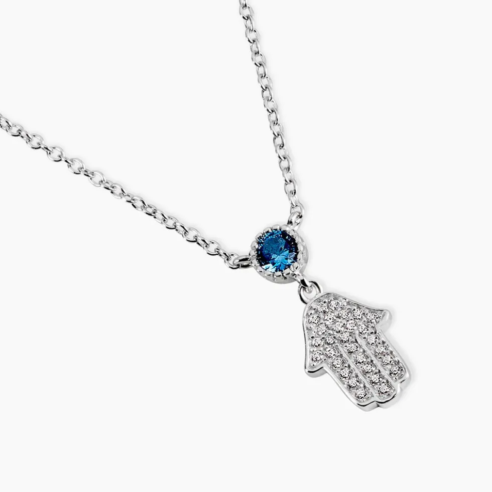 Collier Fidelma Argent Blanc Spinelle Oxyde De Zirconium