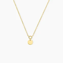Collier Finesse Acier Jaune