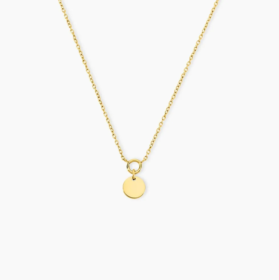 Collier Finesse Acier Jaune