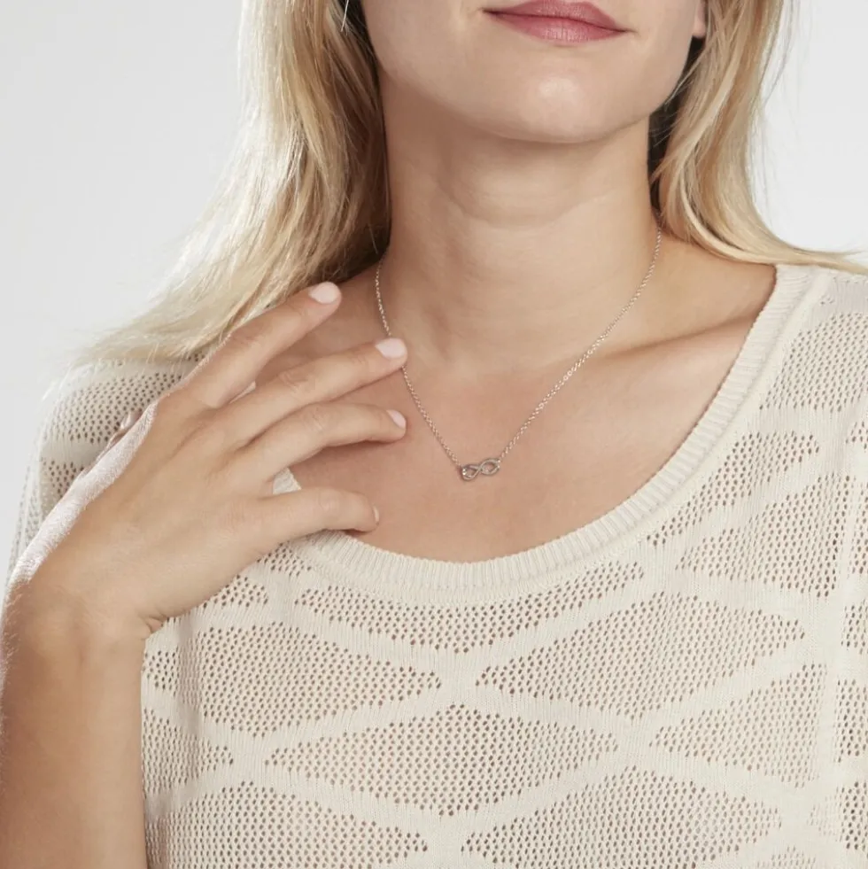 Collier Flavia Argent Blanc