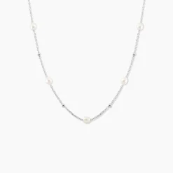 Collier Flawless Argent Blanc Perle De Culture