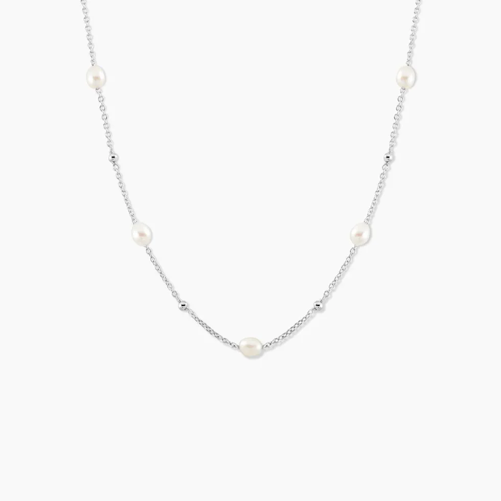 Collier Flawless Argent Blanc Perle De Culture