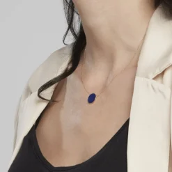 Collier Florica Or Jaune Lapis Lazuli