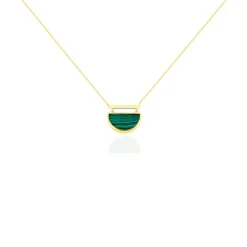 Collier Florica Or Jaune Malachite