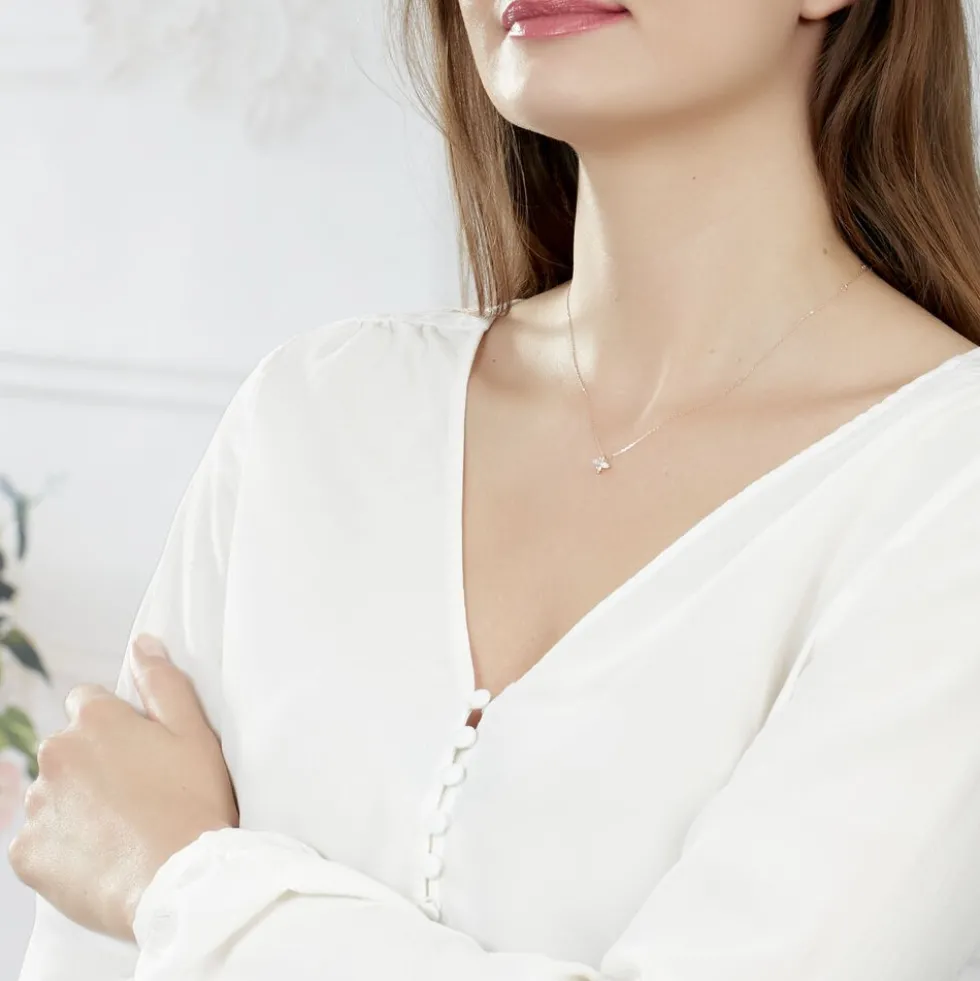 Collier Ginila Or Rose Diamant