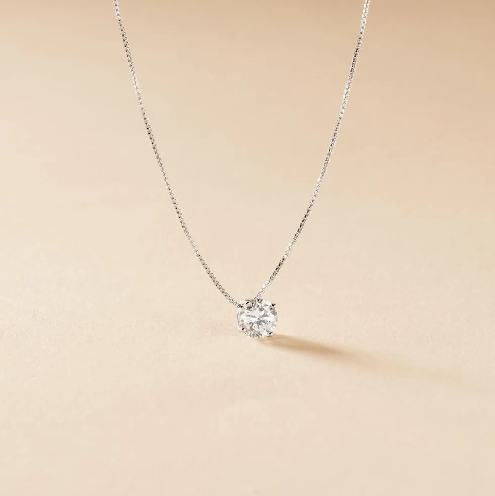 Collier Giulya Argent Blanc Oxyde De Zirconium