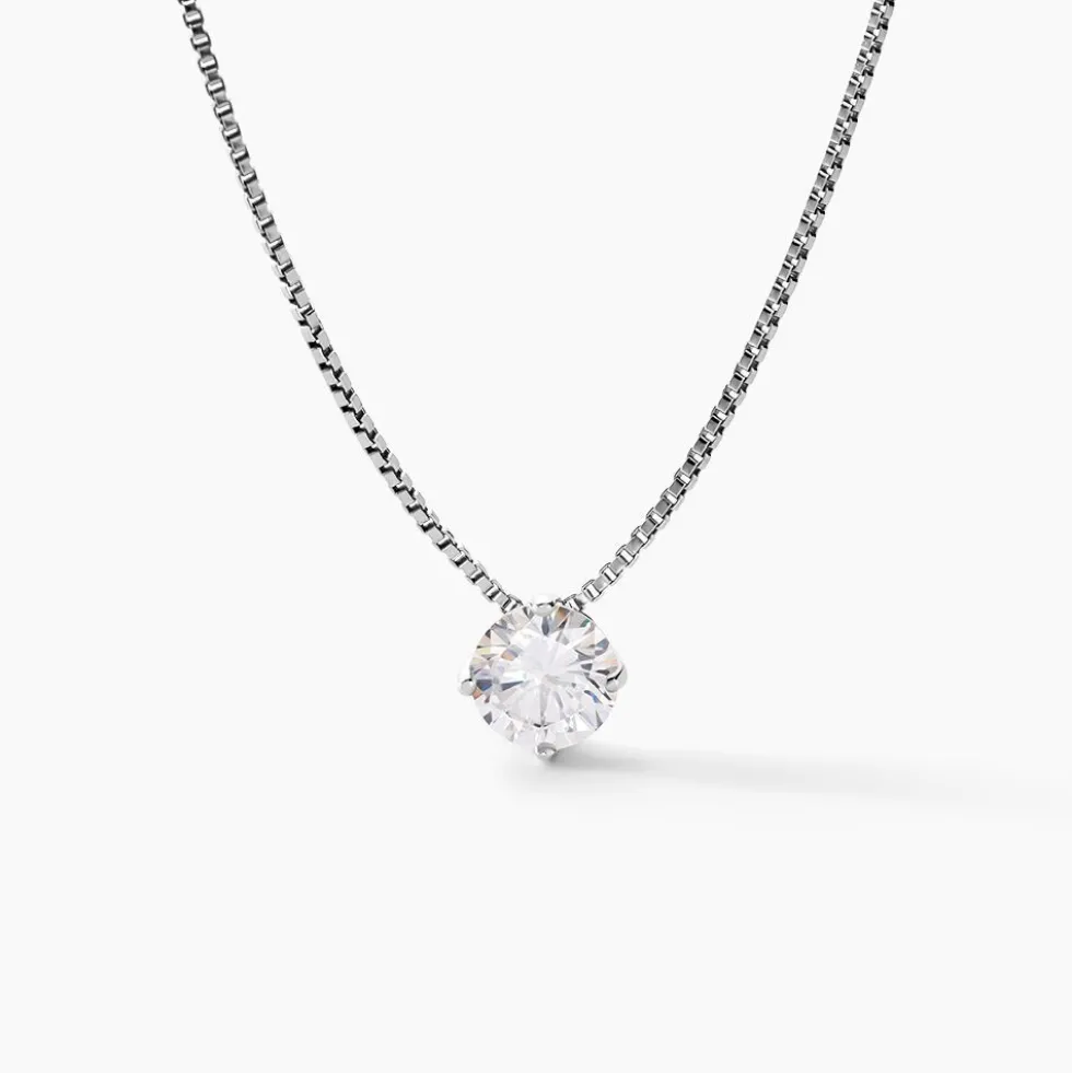 Collier Giulya Argent Blanc Oxyde De Zirconium