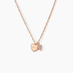 Collier Gloria Argent Rose Oxyde De Zirconium