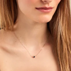 Collier Glykeria Or Jaune Saphir Diamant
