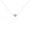 Collier Graziana Argent Blanc Turquoise