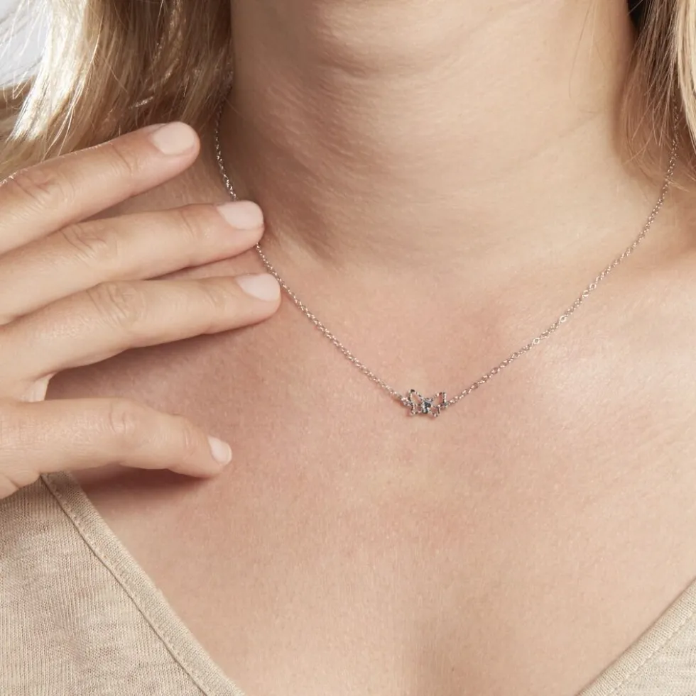 Collier Graziella Argent Blanc