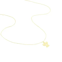 Collier Hallie Ange Et Coeur Or Jaune