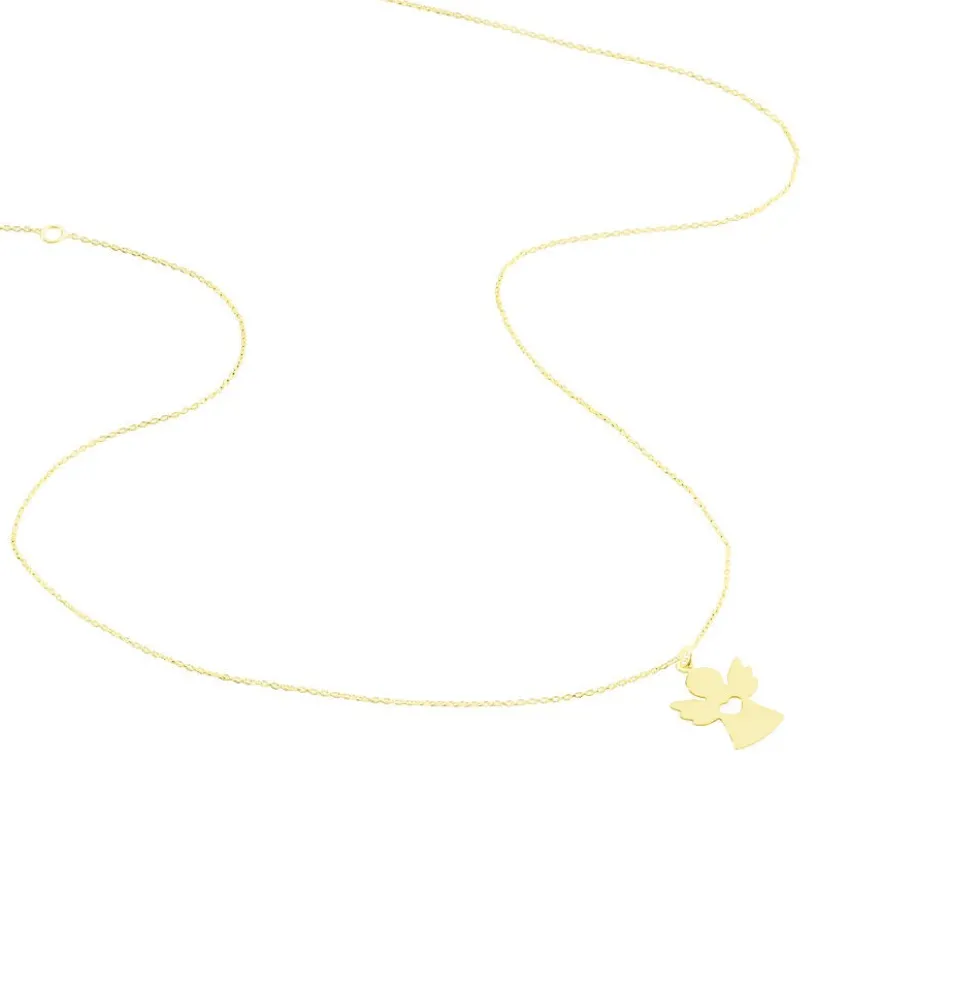 Collier Hallie Ange Et Coeur Or Jaune