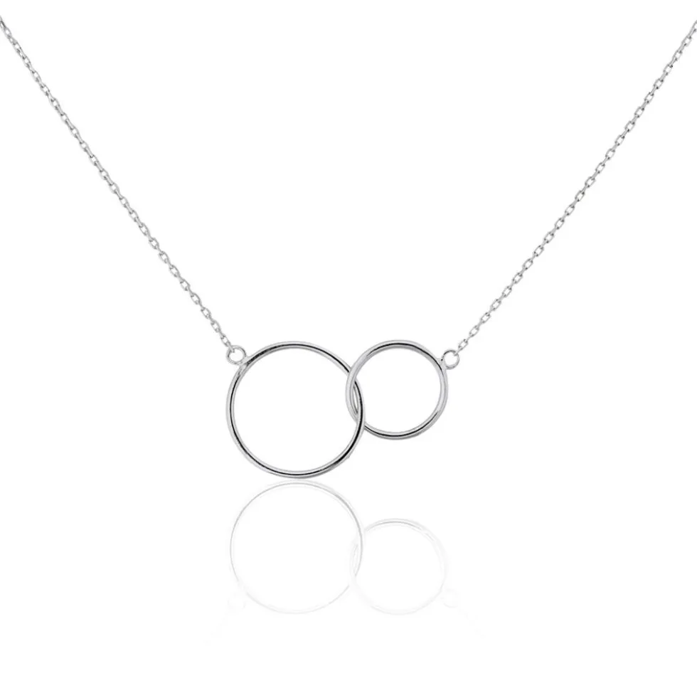 Collier Havana Argent Blanc