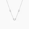 Collier Hearten Argent Blanc