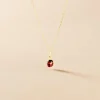Collier Helidie Coccinelle Or Jaune