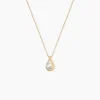 Collier Helin Or Jaune Perle De Culture Et Oxyde De Zirconium