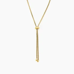 Collier Hollie Acier Jaune