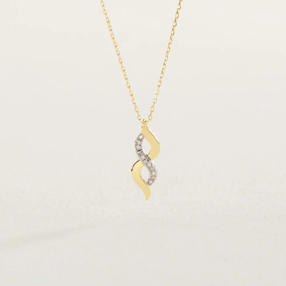 Collier Ilarione Or Jaune Diamant