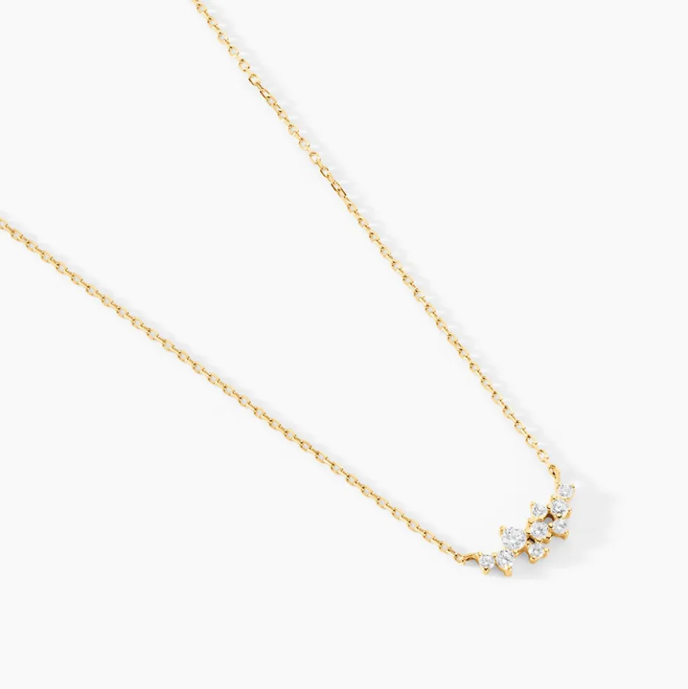 Collier Illumia Or Jaune Oxyde De Zirconium