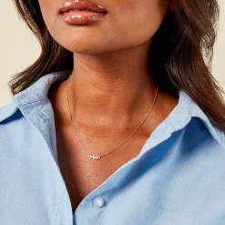 Collier Illumia Or Jaune Oxyde De Zirconium