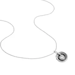 Collier Ina Argent Blanc Céramique Et Oxyde De Zirconium