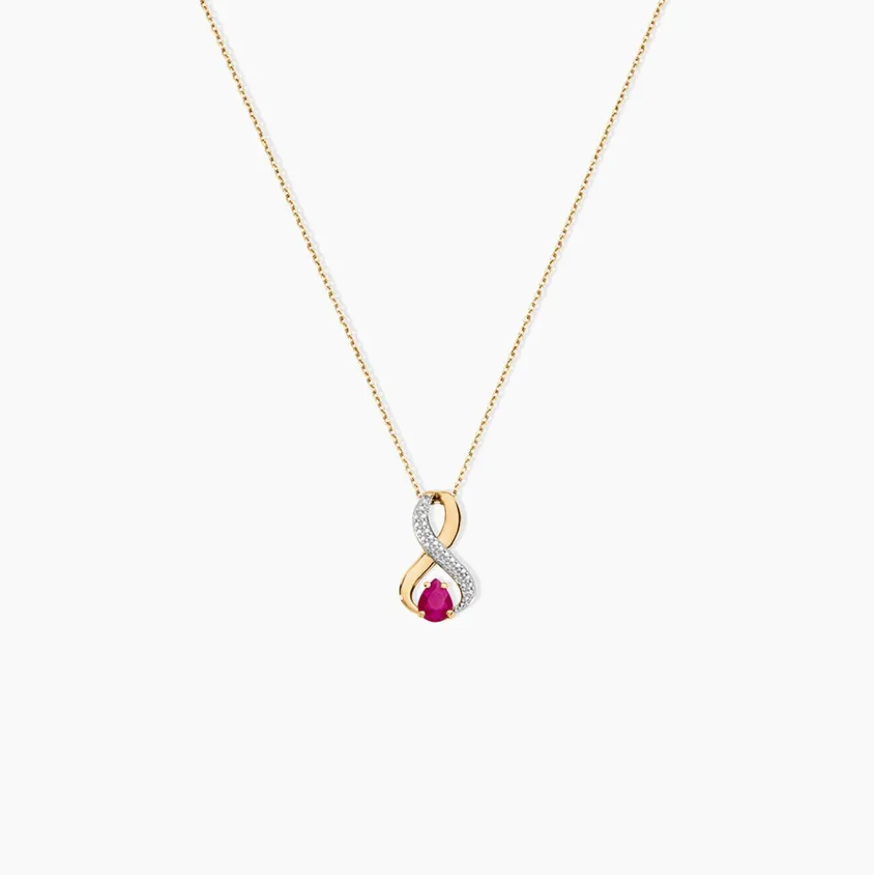 Collier Iolo Or Jaune Rubis