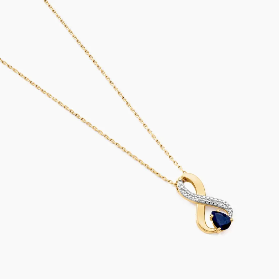 Collier Iolo Or Jaune Saphir