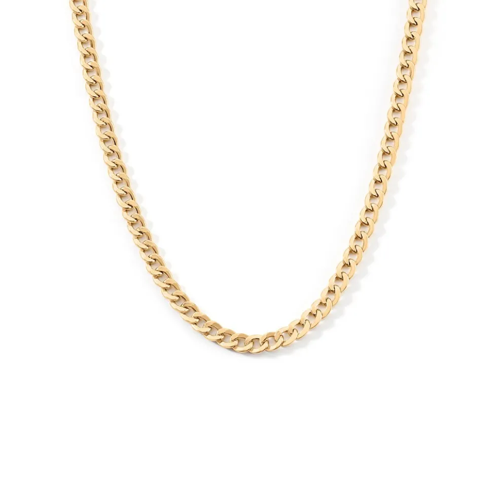 Collier Iris Or Jaune Maille Gourmette