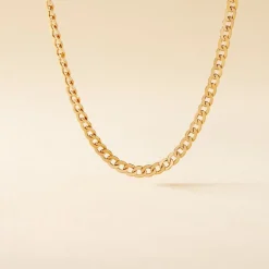 Collier Iris Or Jaune Maille Gourmette