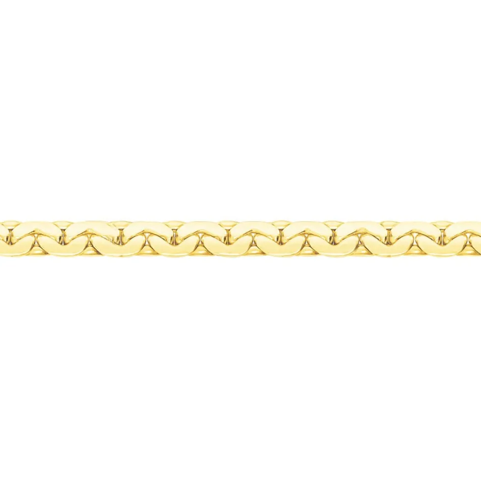 Collier Ivy Maille Haricot Or Jaune
