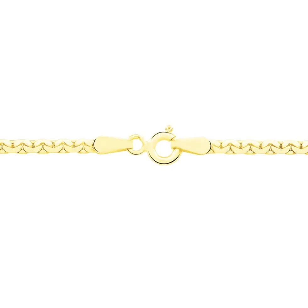 Collier Ivy Maille Haricot Or Jaune