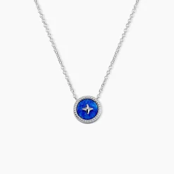 Collier Izarra Argent Blanc Lapis Lazuli