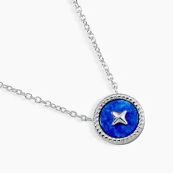 Collier Izarra Argent Blanc Lapis Lazuli