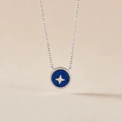 Collier Izarra Argent Blanc Lapis Lazuli