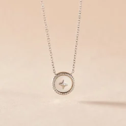 Collier Izarra Argent Blanc Nacre