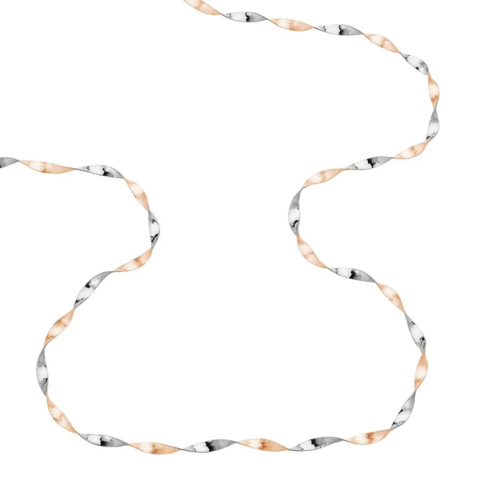 Collier Izar Torsadee Or Bicolore