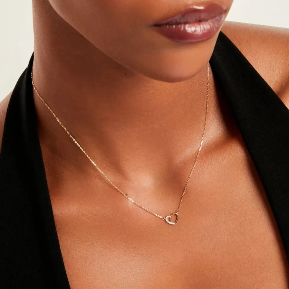 Collier Jada Or Jaune Oxyde De Zirconium