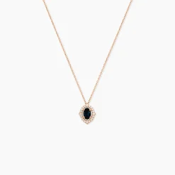 Collier Janna Or Rose Topaze Et Oxyde De Zirconium