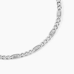 Collier Jeremi Argent Blanc