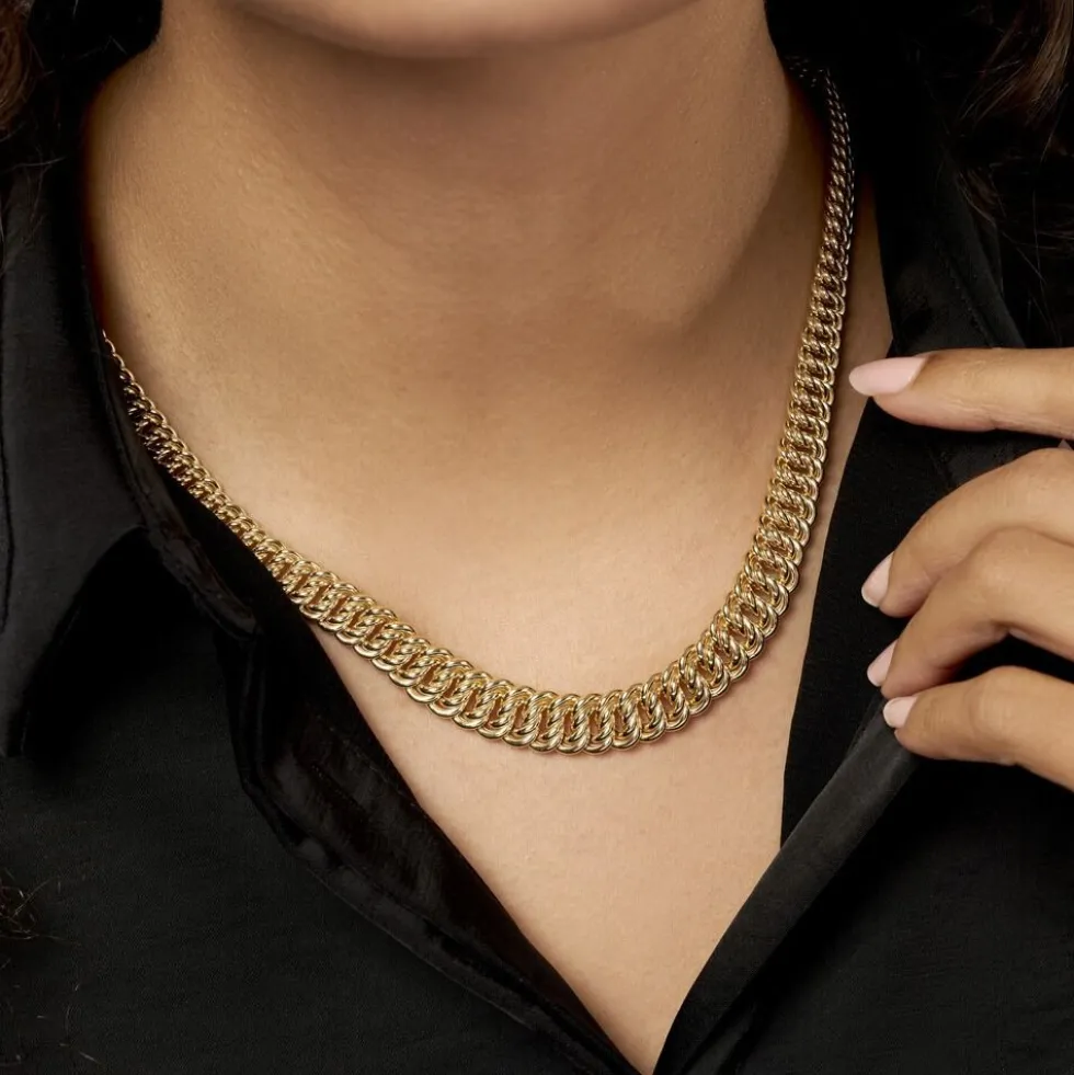 Collier Jimmy Maille Americaine Chute Or Jaune