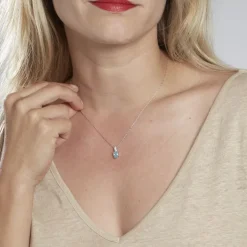Collier Josefa Argent Blanc Oxyde De Zirconium