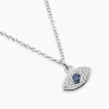 Collier Josue Argent Blanc Oxyde De Zirconium
