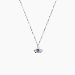 Collier Josue Argent Blanc Oxyde De Zirconium
