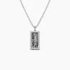 Collier Jourdan Acier Blanc Jaspe Africain