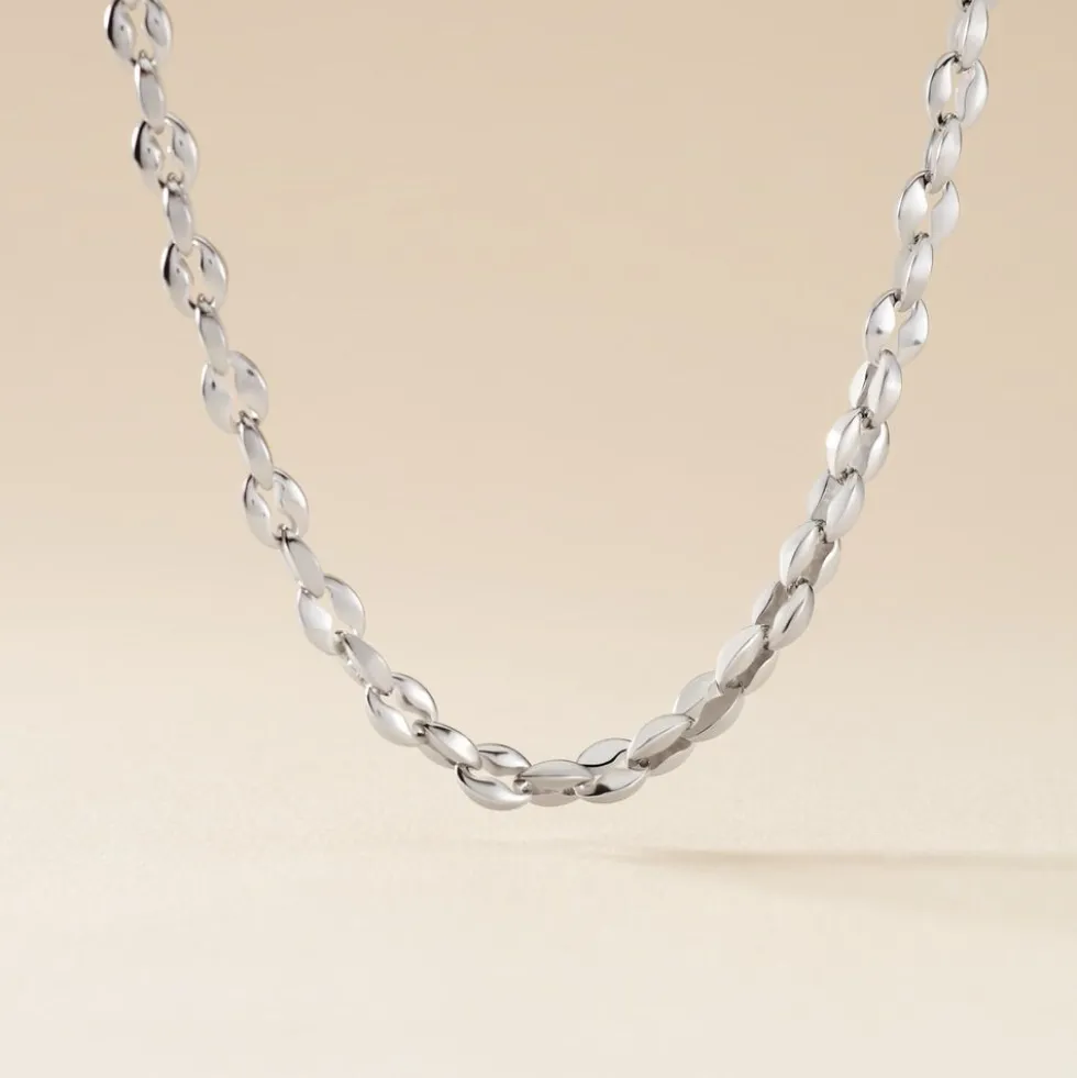 Collier Jourdan Homme Mikeno Acier Blanc