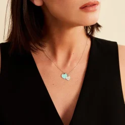 Collier Kalliopea Argent Blanc