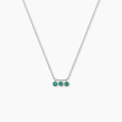 Collier Kasey Argent Blanc Oxyde De Zirconium